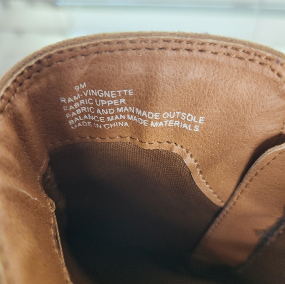 Women's RAMPAGE Ankle Boots Cowboy Faux Leather Fringe POW WOW Size 9 - Picture 7 of 8